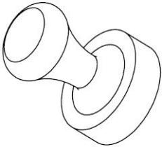 Pin Magnets D12 16 25 30 Line Drawing